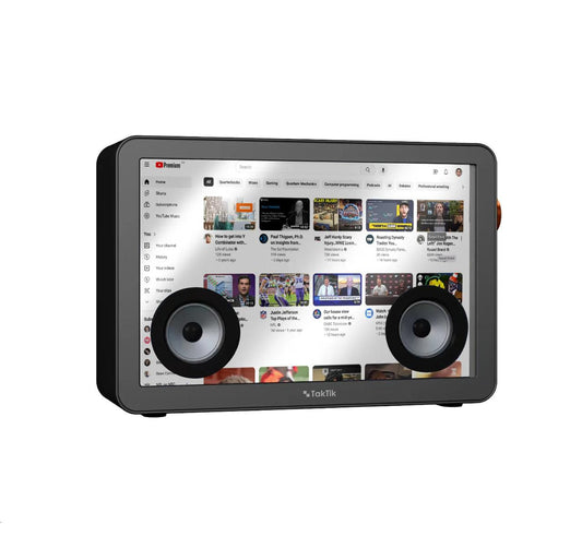 Taktik Sound Box Bluetooth With Android Screen 19 Inch And 2 Microphone Black